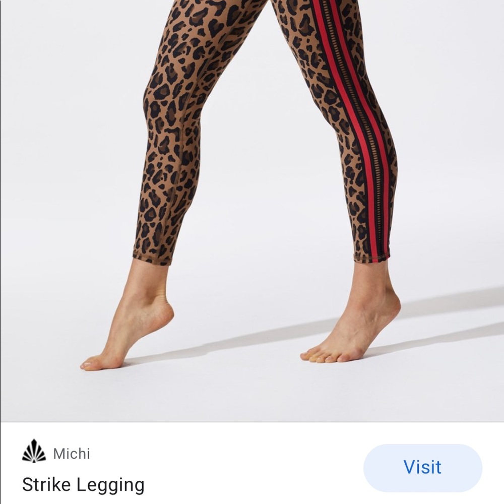 Michi NY Strike Leggings in Leopard, XS